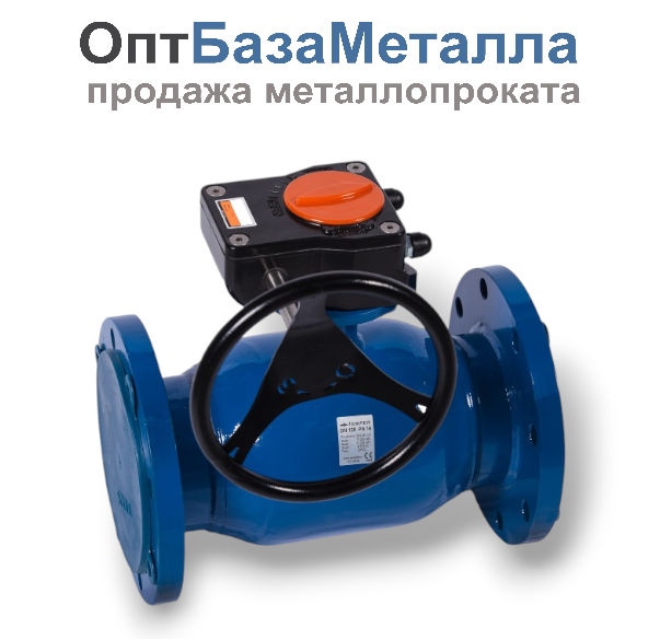 Кран шаровой стальной Ду150 Ру16 с редуктором фланцевый Temper 28320150, DN 150